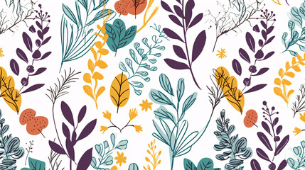 spring flowers background botanical generative ai