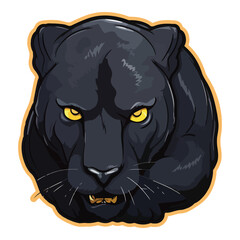 Pantera Flat Icon Isolated On White Background © Maxim