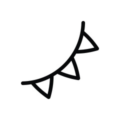 Garland icon vector stock.