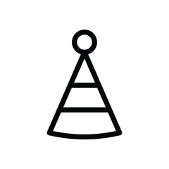 Party Cap icon vector stock.