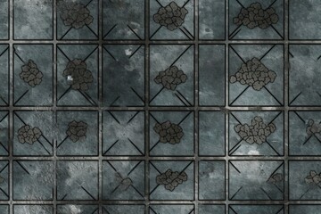 Seamless tiled concrete wall pattern, generative ai