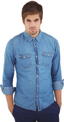 Fototapeta premium Portrait of confident hipster with hands in pockets