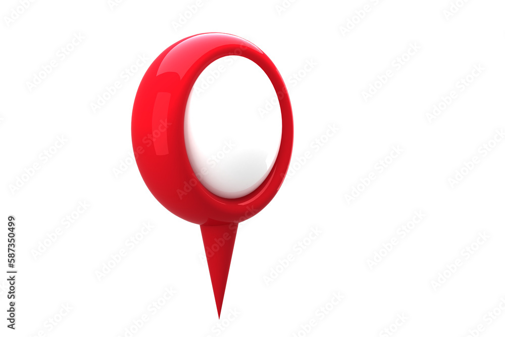 Poster red navigation marker
