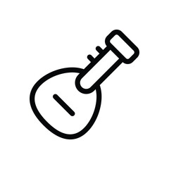 Guitar icon vector stock.