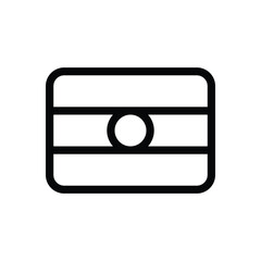 Obraz premium Flag icon vector stock.