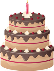 Birthday cake icon
