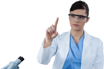 Scientist conducting experiment