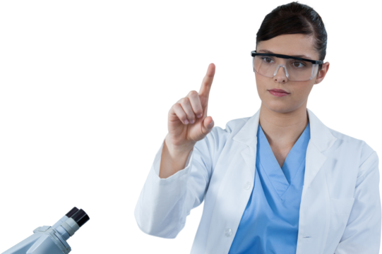 Scientist conducting experiment