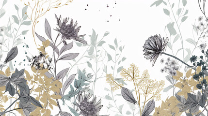 Botanical Essence: Captivating Spring Blossoms in a Fragrant Display generative ai