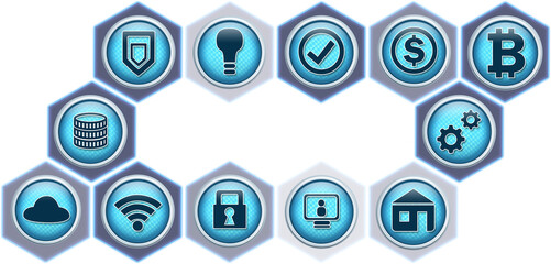 Vector sign of wifi with connecting lines