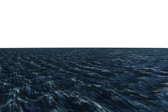 Fototapeta Rough blue ocean