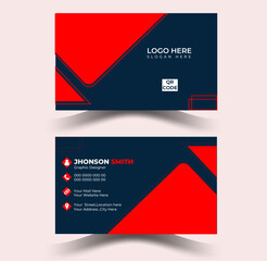 visiting card, business card, Colorful creative modern horizontal professional minimal company business card design