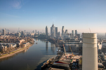 View from Battersea Power Station observation platform