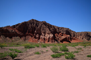 The rock formations of the Quebrada De Las Conchas, Argentina