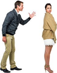 Man arguing with woman