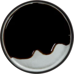 Rolgordijnen Close up of soya sauce in container © vectorfusionart