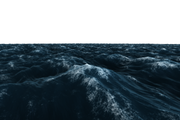 Rough blue ocean