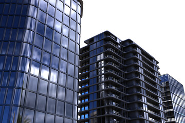 Vector image ofÂ 3d office buildings