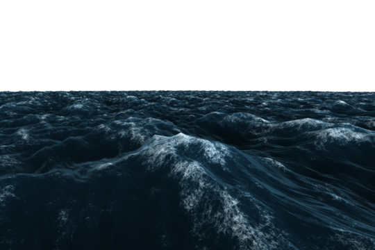 Rough blue ocean