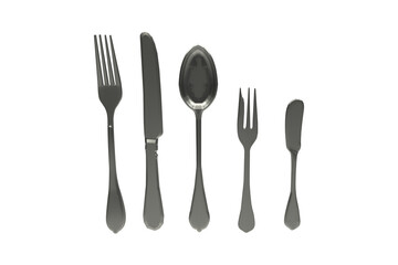 silver sets of cutlery