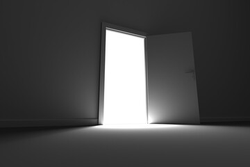 Obraz premium Digital image of entrance and exit door