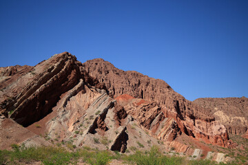 The rock formations of the Quebrada De Las Conchas, Argentina