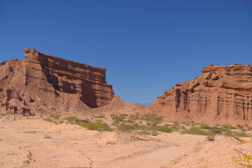 The rock formations of the Quebrada De Las Conchas, Argentina