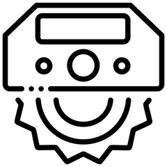 Cut through wood and other materials icons