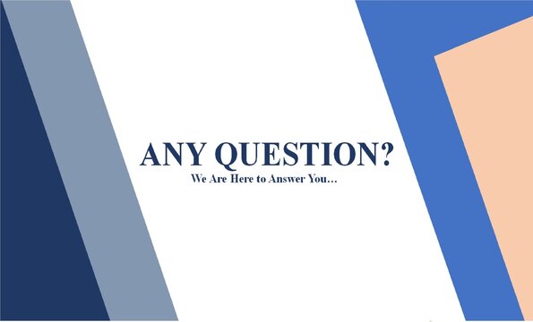 Any Question: background with text, can be used for presentations etc. 