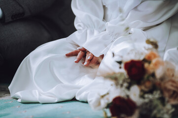 Hands of a bride