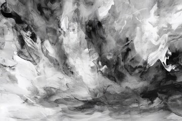 black and white clouds in the sky. Generative AI