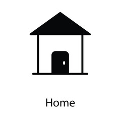 Home icon design stock illustration