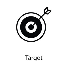 Target icon design stock illustration