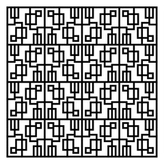 abstract black line pattern vector