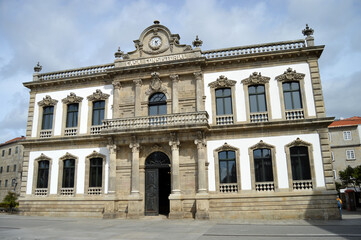 Fototapeta na wymiar Casa Consistorial de Pontevedra, Concello de Pontevedra, Ayuntamiento de Pontevedra, Galicia España