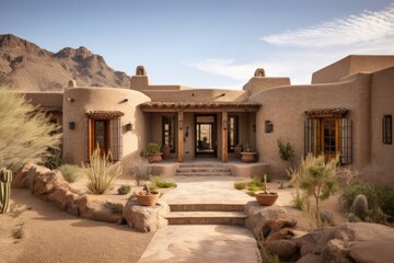 Fototapeta premium Luxurious Southwest Style Home with Modern Amenities