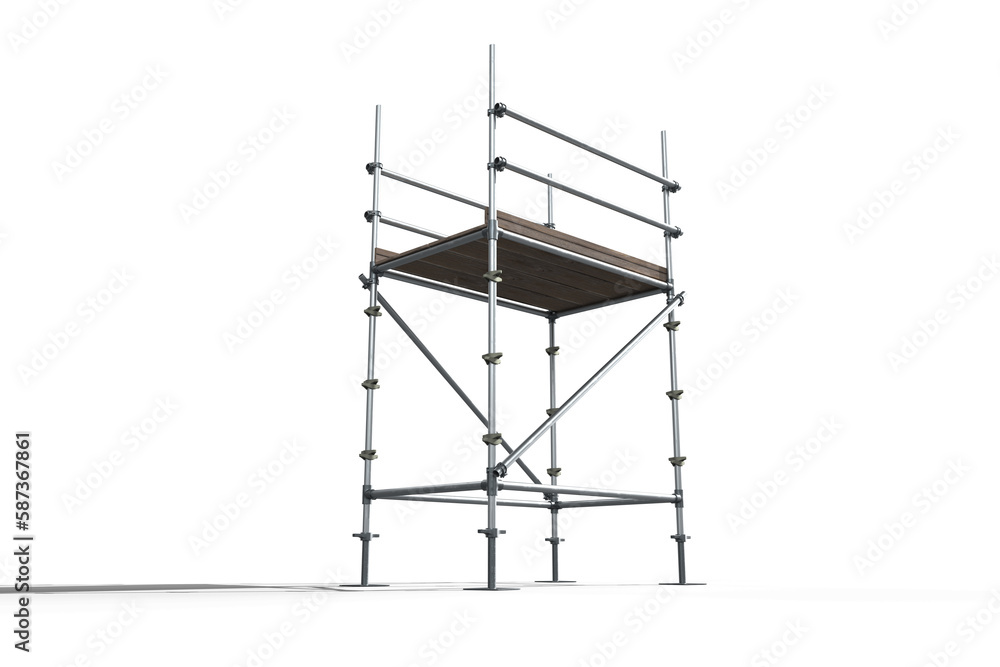 Poster 3d image of scaffold frame
