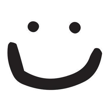 Digital image of smiling face icon