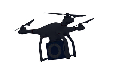 Digitallly generated image of drone