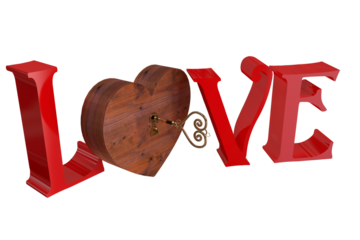 Love with lock and key