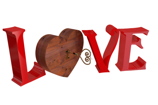 Love with lock and key