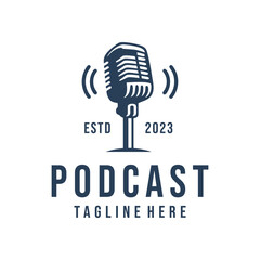 Podcast logo design. podcast icon, logo design 