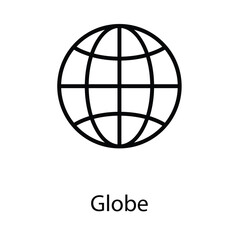Globe icon design stock illustration