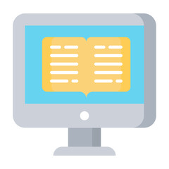 Online Education Flat Icon