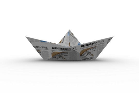 Origami boat - Powered by Adobe