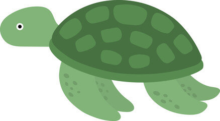 Cute sea turtle cartoon  vector illustration