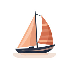 ship, boat water transport vector illustration