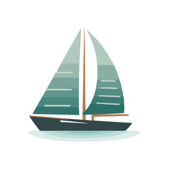 ship, boat water transport vector illustration