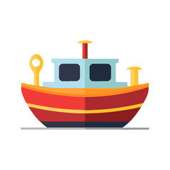 ship, boat water transport vector illustration