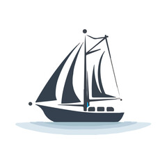 ship isolated on white